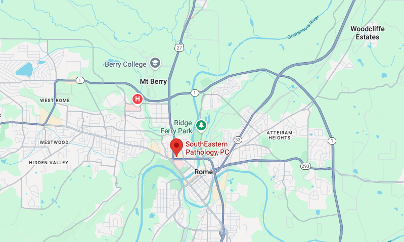 Southeastern Pathology Map